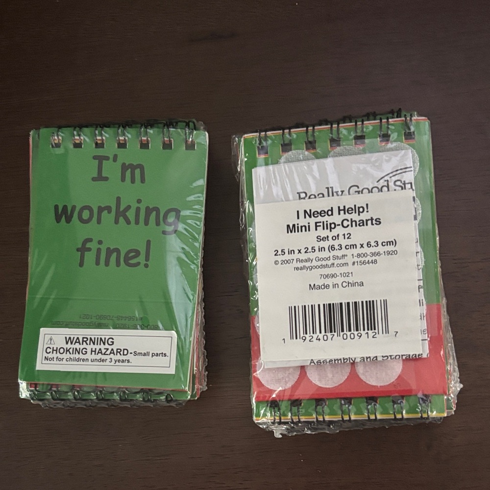 “I need help” Mini Flip-Charts Set of 12